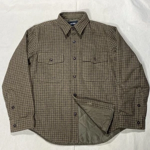 Camisa chaqueta chaqueta aislante a cuadros Buck Mason lana CPO Glen talla mediana - Imagen 1 de 15