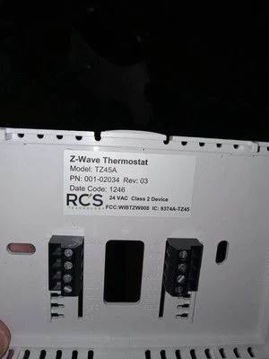 trane thermostat 24 Volt Programmable. - Image 1 of 3