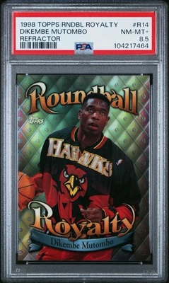 1998-99 Topps Dikembe Mutumbo Roundball Royalty Refractor #R14 PSA 8,5 Hawks Foto 1 de 2
