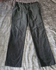 M&S Men's Trousers Size 36" Waist  Grey 100% Wool 35" Leg - Grey (C1) - Picture 1 of 5