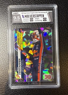 Max Verstappen 2020 Topps Chrome Sapphire F1/70 70 aniversario #171 HGA 9,5 Foto 1 de 4