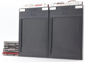 READ! [Near MINT] Toyo 4x5 Cut Film Holders Set of 6 Painted Red From JAPAN - Picture 1 of 13