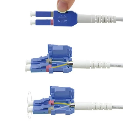 LWL-Kabel duplex 9/125µm OS2, LC/LC, UNIBOOT, gelb, 10 m - Bild 1 von 4