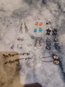 Joblot Confezione Orecchini Argento Sterling 925 X13 Paia - Foto 1 di 5