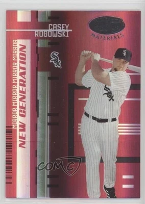 2005 Leaf Certified Materials New Generation Mirror Red Casey Rogowski Rookie RC - Image 1 of 2