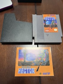 NES Starship Hector, 1990 Cartridge/Sleeve/Manual, Tested Original Owner