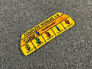 Gottlieb Super Mario Bros Mushroom World Pinball Machine Playfield Plastic ORIG - Picture 1 of 2