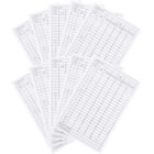  10 Pcs White Coated Paper Golf Scorecard Scorecards for Sports