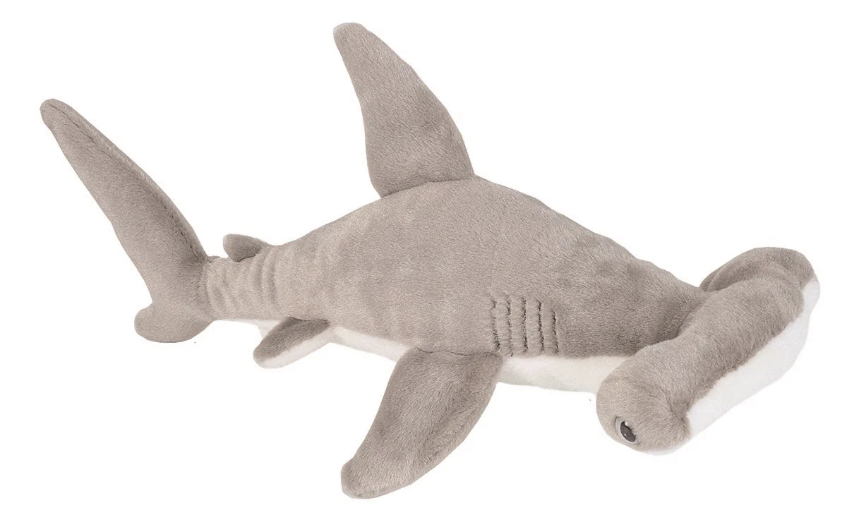 Sammy The Shark Plush Toy - 12 Inch Muscular Stuffed Animal For Kids