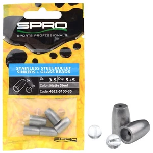 Spro Stainless Bullet Sinker 1,8 - 10,6g Edelstahl Patronen Texas Carolina Blei - Bild 1 von 11