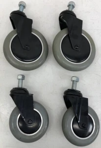 Pihsiang ShopRider 888WNL/Wizz Set Front/Rear Caster Wheels W Forks 6" x 1.5" - Picture 1 of 8