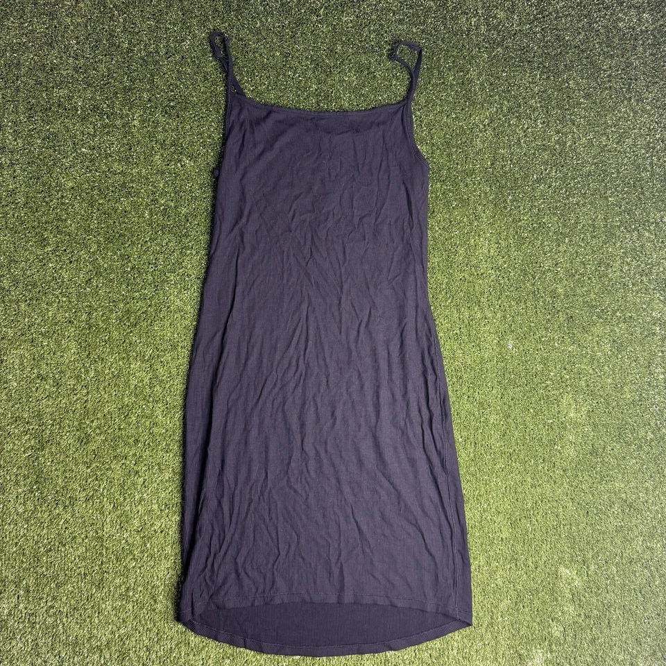 SKIMS Soft Lounge Mini Slip Dress Onyx AP-SLP-0725 Sz Large