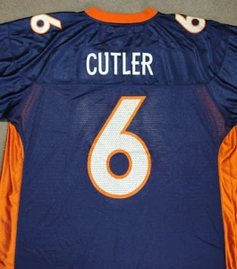Denver Broncos Football Jersey XL On Field NFL Jay Cutler #6 Mens Blue Orange - Picture 1 of 17