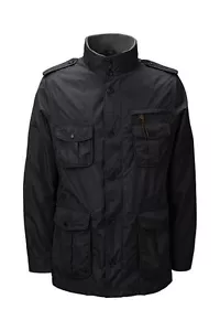 *Chaqueta militar para hombre LANDS END Med Black NWT - Imagen 1 de 3