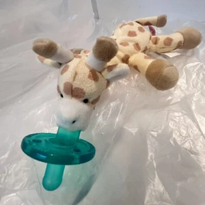 WubbaNub Giraffe Baby Schnuller und Halter Plüschtier Stofftier Mary Meyer - Bild 1 von 8