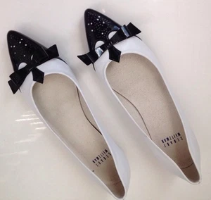 STUART WEITZMAN POINTY TOE TWO TONE FLATS - NEW SIZE 6 M - Picture 1 of 5
