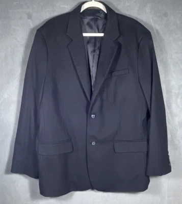 L.L.Bean Men's Navy Blue Wool Cashmere Blazer Jacket Sport Coat Sz 48R CLASSIC - Image 1 of 4