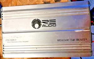 RE AUDIO DTS 1500.1 POWER AMPLIFIER MONO SUBWOOFER 1 OHM STABLE CHECK COMMENTS - Imagen 1 de 2