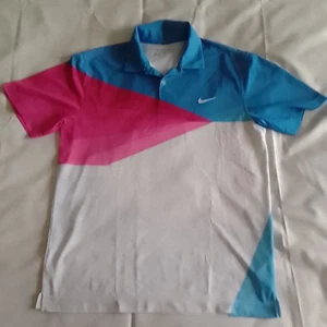 NIKE GOLF Men's Color Block DRI-FIT Polo Shirt Size Medium Performance Fit - Picture 1 of 7