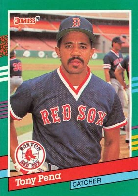 Tony Pena 1991 Donruss #456 Boston Red Sox - Image 1 of 2