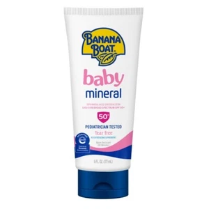 Banana Boat 100% Mineral Baby Sunscreen Lotion SPF 50+ 6oz - Picture 1 of 1