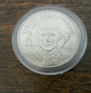 1998 World Cup England Medal/Coin - Teddy Sheringham - In Plastic Coin Capsule. - Picture 1 of 4