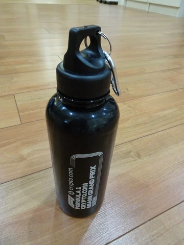 Formula 1 Miami Grand Prix Racing 2022 collectible water bottle black crypto.com Cover