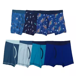 Boys' 7pk Space Boxer Briefs - Cat & Jack Blue XL (39-30"Waist)(109-120 Lbs.) - Picture 1 of 4
