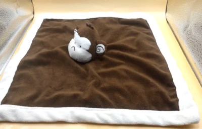 Tiddlewinks Plush Monkey Lovey Brown & Tan Soft Security Baby Blanket 13"x13" - Image 1 of 4