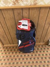 Wilson Staff EXO II Golf Cart Bags - NAVY / WHITE / RED - 14-Way -