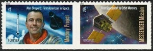 2011 Space Firsts Paar "Forever" Briefmarken, Sc # 4527-4528, postfrisch, og - Bild 1 von 1