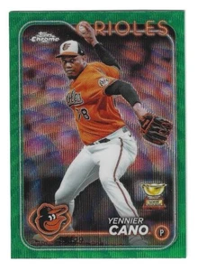 2024 Topps Chrome - Yennier Cano #130 Green Wave Refractor 84/99 - Picture 1 of 1