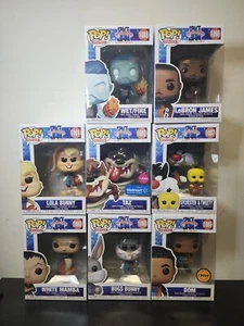 Funko! Pop Space Jam a New legacy Bugs Bunny, Taz, Dom Chase Exclusive Lot Of 8 - Picture 1 of 11