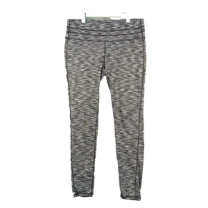 Women Activewear Leggings Size LARGE(12-14) Gray Knit Casual Pull on - Picture 1 of 9