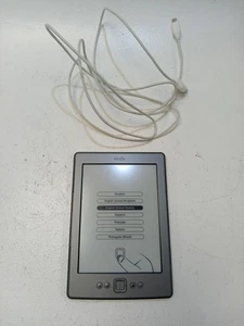 Amazon Kindle 4th Generation D01100 eBook Reader Wi-Fi 6" Display Black Tested - Picture 1 of 9