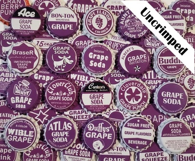 100 Purple Soda Bottle Caps ((Random Assortment)) Uncrimped, Zero Defects Pop - Image 1 of 4