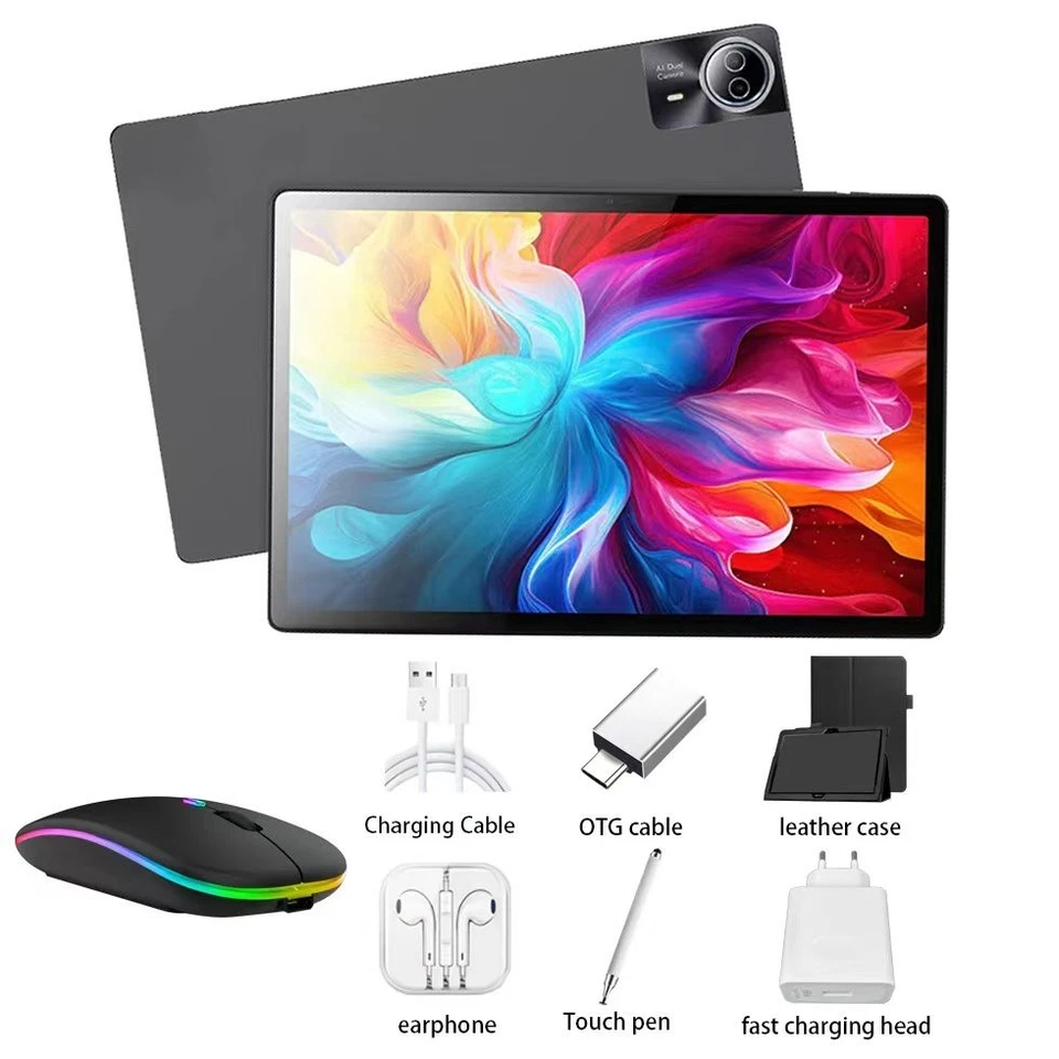 New 4G phone Tablet 14 inch Android 14 20GB RAM+1TB ROM with keyboard and mouse - Image 1 of 4