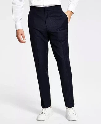 Alfani Mens Slim Fit Navy Tuxedo Dress Pants 30 x 30 - Image 1 of 4