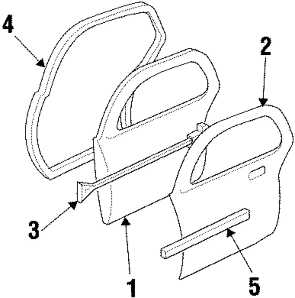Panel exterior genuino GM 12528610 Foto 1 de 1