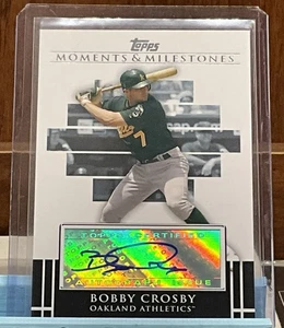 2008 Topps Moments & Milestones - Milestone Autographs Bobby Crosby #MA-BC (AU) - Bild 1 von 1
