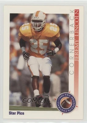 1992 Star Pics Jeremy Lincoln #72 Rookie RC - Image 1 of 2
