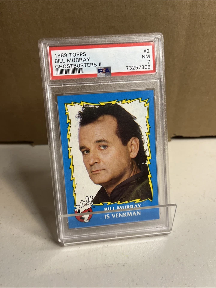 Vintage Bill Murray is Venkman 1989 Topps Ghostbusters II Card #2 PSA 7 - Image 1 of 4