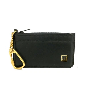 Dunhill Logo Leather Coin Purse Wallet Black/8BG0174 - Picture 1 of 8