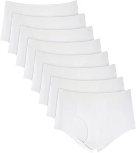 Paquete de 8 calzoncillos sin etiquetas Club Room para hombre-color: blanco-talla: pequeño - Imagen 1 de 1