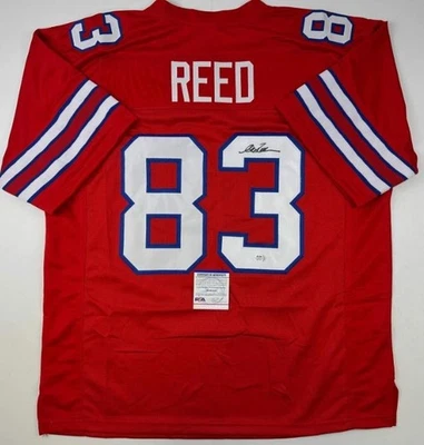 Andre Reed Buffalo Autographed Signed Custom Football Jersey PSA/DNA COA XL - Image 1 of 3