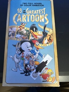 18 Of The Greatest Cartoons Vhs Daffy Duck Bugs Bunny Porky Pig Casper W/ VIDEO - Picture 1 of 9