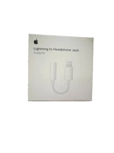 OEM Apple Lightning to Headphone 3.5mm Jack Adapter - White MMX62AM/A - Photo 1 sur 5