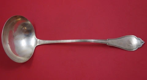 Gothic aka Eureka by Vanderslice Sterling Silver Soup Ladle / Punch Ladle 14" Cover