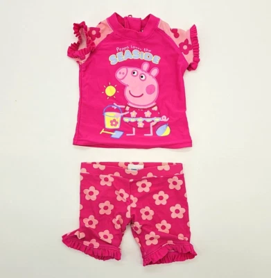 Next Peppa Pig Mädchen Badeanzug 2-Teilig in Gr. 62/68 (3-6 Monate) - Bild 1 von 4