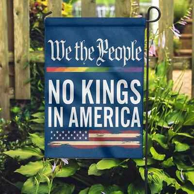 Bandera No Kings In America We The People Deport The Racists We Hate President Foto 1 de 4